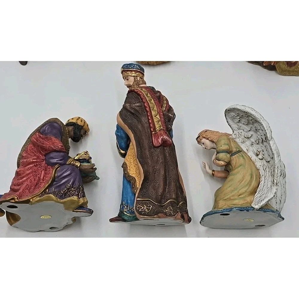 Kirkland Nativity 13-piece Set Hand Painted Porcelain Christmas Figurines Only